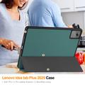 Custodia Smart Folio per Lenovo Idea Tab Plus serie Tri-Fold - Verde scuro