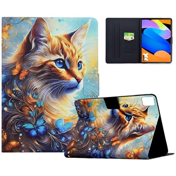 Custodia Smart Folio per Lenovo Idea Tab - Gatto e farfalla