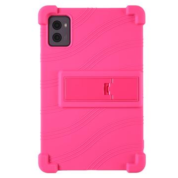 Custodia in silicone per Lenovo Legion Y700 (2023), Legion Tab con kickstand - Rosa Neon