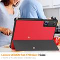 Custodia Smart Folio serie Tri-Fold per Lenovo Legion Y700 (Gen 5) - Rossa