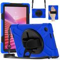 Custodia con Cinturino da Polso Heavy Duty 360 per Lenovo Tab - Blu / Nero