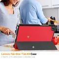 Custodia Smart Folio serie Tri-Fold per Lenovo Tab K9 - Rossa