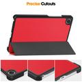 Custodia Smart Folio serie Tri-Fold per Lenovo Tab K9 - Rossa