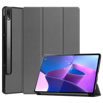 Custodia Smart Folio serie Tri-Fold per Lenovo Tab P12 Pro - Grigia