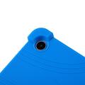 Custodia in silicone antiurto per Lenovo Tab Plus Gen 2 con porta-matita - Blu scuro