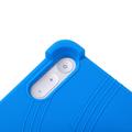 Custodia in silicone antiurto per Lenovo Tab Plus Gen 2 con porta-matita - Blu scuro