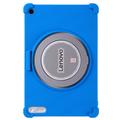 Custodia in silicone antiurto per Lenovo Tab Plus Gen 2 con porta-matita - Blu scuro