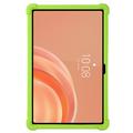 Custodia in silicone antiurto per Lenovo Tab Plus Gen 2 con porta-matita - Verde