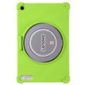 Custodia in silicone antiurto per Lenovo Tab Plus Gen 2 con porta-matita - Verde