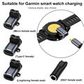 Adattatore di ricarica rapida per Garmin Fenix, Forerunner, Instinct e altri.