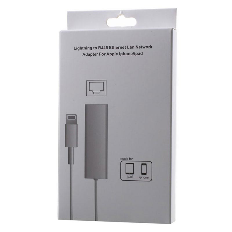 Adattatore Lightning A Ethernet RJ45 Con Ricarica – 2 In 1 Per IPhone/iPad, 100 Mbps, Plug And Play