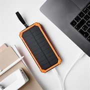 Lippa 10000mAh Banca di energia solare - 2x USB-A - Nero