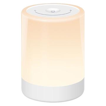 Lampada notturna colorata Lippa Baby con funzione touch e batteria - Bianco