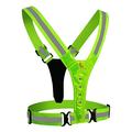 Gilet di sicurezza riflettente a LED Lippa per corsa/ciclismo - Verde