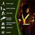 Gilet di sicurezza riflettente a LED Lippa per corsa/ciclismo - Verde