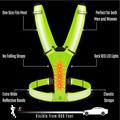 Gilet di sicurezza riflettente a LED Lippa per corsa/ciclismo - Verde