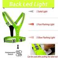 Gilet di sicurezza riflettente a LED Lippa per corsa/ciclismo - Verde