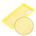 Custodia in Silicone Liquido per Samsung Galaxy S20 FE 5G - Giallo