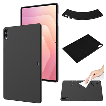 Custodia in silicone liquido per Samsung Galaxy Tab S11 Ultra - Nera