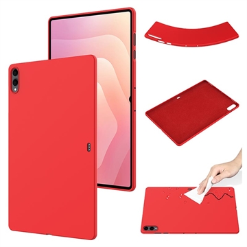 Custodia in silicone liquido per Samsung Galaxy Tab S11 Ultra - Rossa