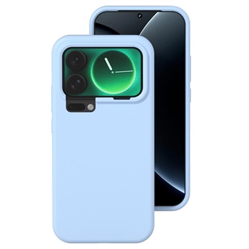 Custodia in silicone liquido per Xiaomi 17 - Nebbia blu