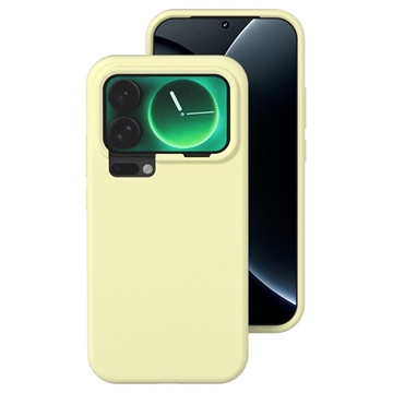 Custodia in silicone liquido per Xiaomi 17 Pro Max - Gialla