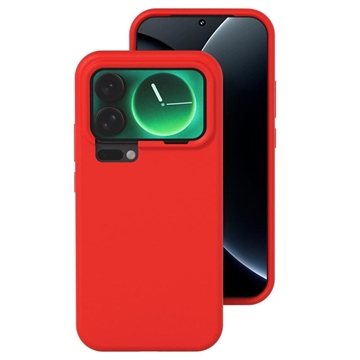 Custodia in silicone liquido per Xiaomi 17 - Rossa
