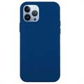 Custodia in silicone liquido per iPhone 14 Pro - Blu Scuro