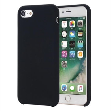 Custodia in silicone liquido per iPhone 7/8/SE (2020)/SE (2022) - Nera