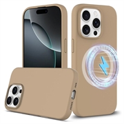 Custodia in silicone liquido per iPhone 16 Pro Max - compatibile con MagSafe - Oro del deserto