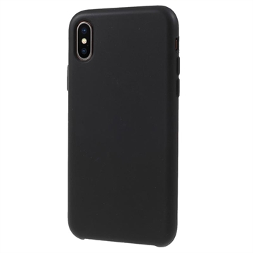 Custodia in silicone liquido per iPhone XS/X - Nera