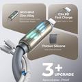 Cavo di ricarica Lisen 240W 4 in 1 con RGB - 2m - Grigio