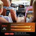 Caricabatteria da auto Lisen B104 4 in 1 con cavi USB-C e Lightning retrattili - 45W