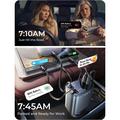 Caricabatteria da auto Lisen B104 4 in 1 con cavi USB-C e Lightning retrattili - 45W
