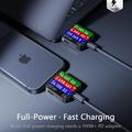 Cavo intrecciato Lisen da USB-C a USB-C - 240W, 2m, 2 pezzi - Blu scuro