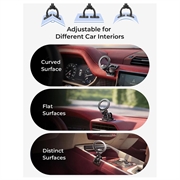 Supporto magnetico per auto compatibile con MagSafe Lisen - Nero