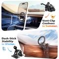 Supporto magnetico per auto compatibile con MagSafe Lisen - Nero