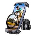 Supporto telefono per bicicletta con montaggio al manubrio Lisen - 4.5-7" - Nero