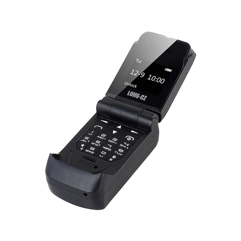 Telefono Mini Flip J9 Long-CZ - GSM, Bluetooth - Nero