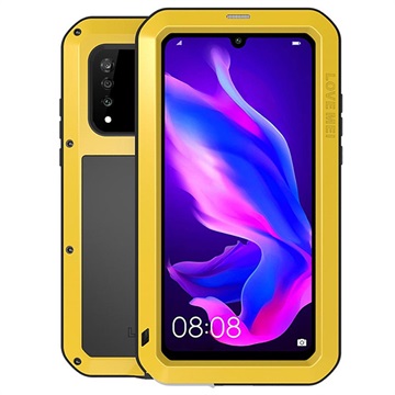 Custodia Ibrida Huawei P30 Lite Love Mei Powerful - Giallo