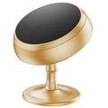 Supporto magnetico per smartphone in lega di alluminio di lusso per auto - Oro
