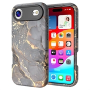 Custodia ibrida in marmo di lusso iPhone Air - Nera / Ora