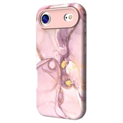 Custodia ibrida in marmo di lusso iPhone Air - Rosa / Color Oro
