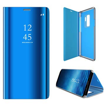 Custodia a Flip Luxury Mirror View per Samsung Galaxy S9+ - Blu