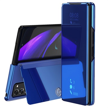 Custodia a Flip Luxury Mirror View per Huawei Mate 10 Lite - Nera