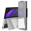 Custodia a Flip Luxury Mirror View per Huawei Mate 10 Lite - Nera
