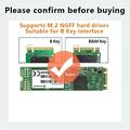 Supporto per disco rigido SSD M.2 con USB 3.0 - Nero