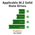 Supporto per disco rigido SSD M.2 con USB 3.0 - Nero