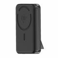 M02A 10000mAh Qi2 Power Bank Wireless Magnetica con Supporto Integrato - 35W - Nero