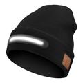 Cappello a cuffia LED M1-BTD3 con altoparlanti Bluetooth - Luce bianca - Nero